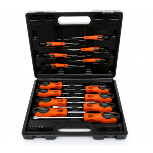 32 daļu skrūvgriežu un uzgaļu komplekts Kraft&dele (KD10902)