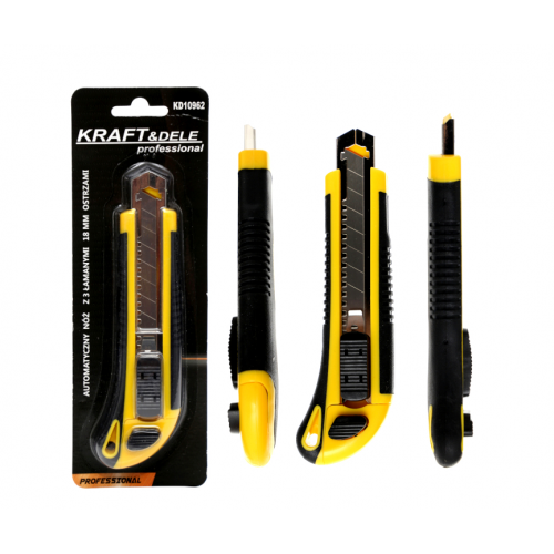 Nazis ar nolaužamiem asmeņiem 18 mm, 3 asmeņi KRAFT&DELE (KD10962)