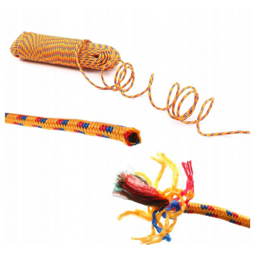 Daudzfunkcionāla virve 5mmx50 m, Dzeltenā krasa no KRAFT&DELE (KD11022)