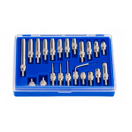 Magnētiskais statīvs ar centrālo skalas mērinstrumentu stiprinājumu, 22 uzgaļi (KD11291)