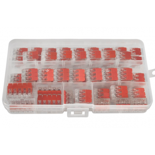 Ātrās atbrīvošanas spailes strāvas kabeļiem, 55 gab., 0,14–4 mm no Kraft&Dele  (KD11292)