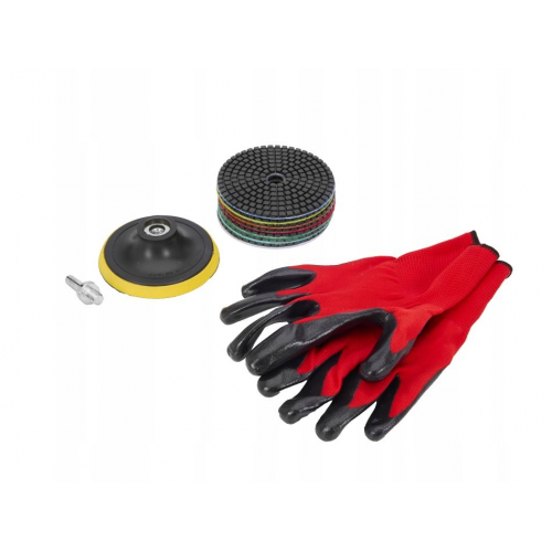 Dimanta disku komplekts pulverflišu un keramikas flīžu pulēšanai/slīpēšanai 9 gab. no Kraft&dele (kd11294)