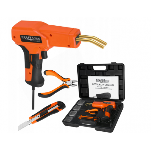 Plastmasas metināšanas pistole 85W 230V, koferis + uzgaļi (KD11295)