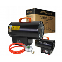 Gāzes sildītājs 20kW reduktors + gāzes šļūtene no Kraft&Dele (KD11703)