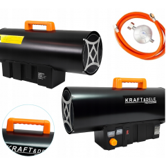 Газовый обогреватель 45 кВт термостат, ЖК-дисплей + редуктор от Kraft&dele (KD11706)