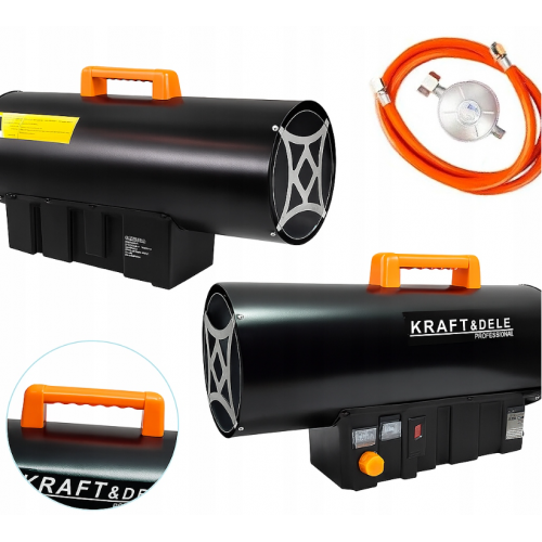 Gāzes sildītājs 45 kW termostats, LCD displejs + reduktors no Kraft&dele (KD11706)