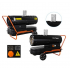 Dīzeļdegvielas sildītājs ar skursteni 40kW no Kraft&dele (KD11714)