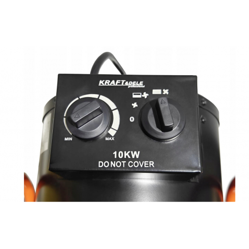 Elektriskais sildītājs 10 kW 400 V ar termostatu un plākšņu vadību no Kraft&Dele (KD11724)