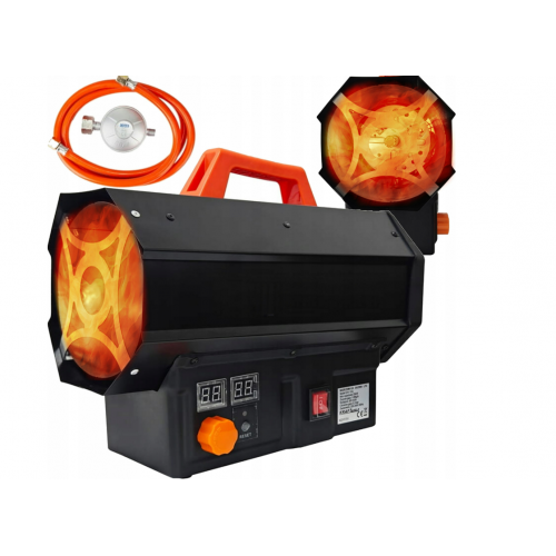 Gāzes sildītājs 25kW LCD termostats + šļūtenes reduktors (KD11731)