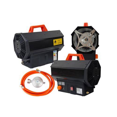 Gāzes sildītājs 25kW LCD termostats + šļūtenes reduktors (KD11731)