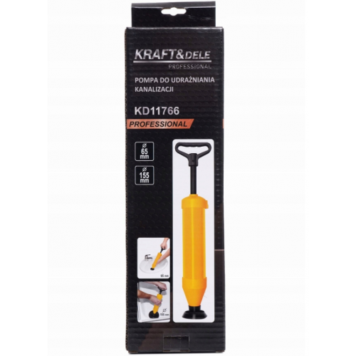 Kanalizācijas cauruļu aizsērējumu novēršana Sūknis 65/155 mm 39 cm Kraft&dele (KD11766)