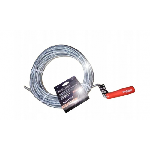 Kanalizācijas tīrīšanas spirāle 9 mm x 10 m no Kraft&Dele  (KD11767)