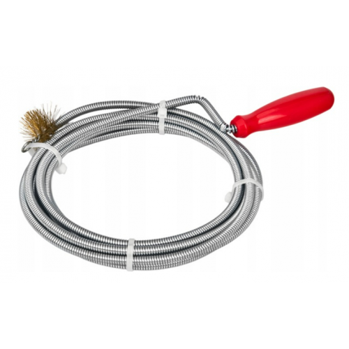 Notekūdeņu spirāle caurulēm ar birsti 6 mm x 3 m no Kraft&dele (KD11768) 