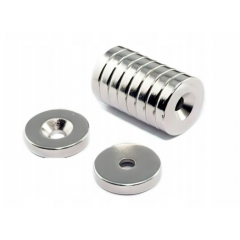 Neodīma magnēts ar caurumu 14x3 mm 10 gabali Kraft&Dele (KD11833)