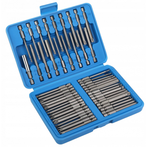 Набор длинных ударных насадок для шуруповёрта, 50 штук + держатель от Kraft&dele (KD11865)