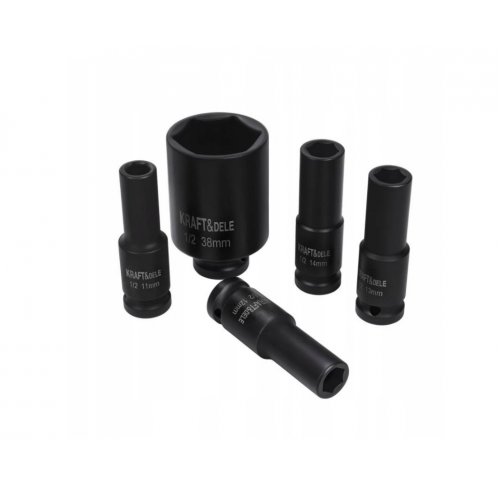 Длинные ударные головки 1/2" CR-MO, 20 шт., 10-38 мм (KD11867)