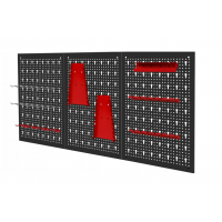 Sienas instrumentu dēlis ar plauktiem 120x60cm no Kraft&Dele (KD11895)