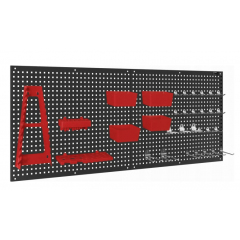 Sienas instrumentu dēlis ar plauktiem 112x45cm Kraft&Dele (KD11897)