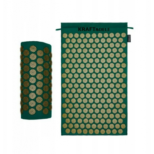 Akrupesūras masāžas paklājiņš veselīga asinsriti, stimulizējošs spilvens ar ražām KRAFT&DELE (KD11901)