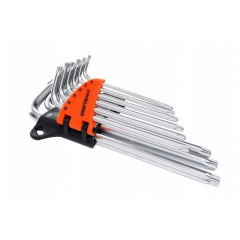 TORX garo sešskaita atslēgu komplekts T10-T50 9 gab KRAFT&DELE (KD11933)