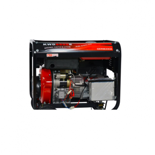 Dīzeļģenerators 6500 W 380 V 8,5 ZS no Kraft&Dele (KD120)