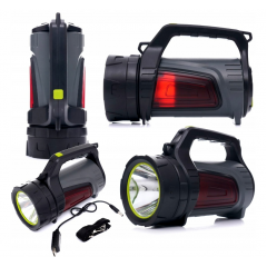 Uzlādējama LED meklēšanas lampa uzlādējams USB pārējās bankas 3.7V 8000MAH Kraft&dele (KD1242)