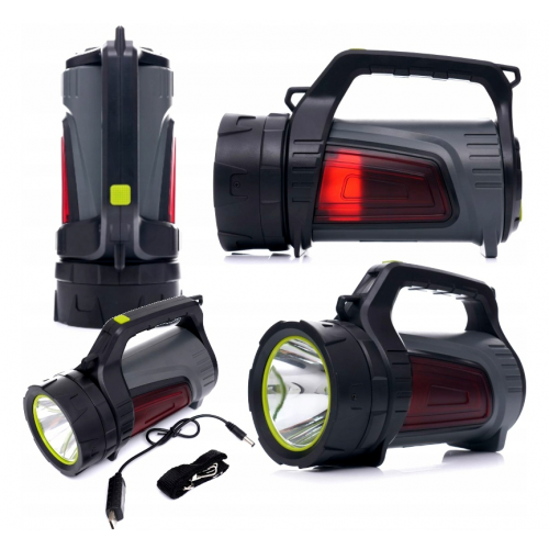 Uzlādējama LED meklēšanas lampa uzlādējams USB pārējās bankas 3.7V 8000MAH Kraft&dele (KD1242)