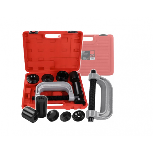 Komplekts no 9 daļu , automobiļu bukses un iespiežamo skrūvju tapu novilcējs, ražotājs Kraft & Dele (KD12508)