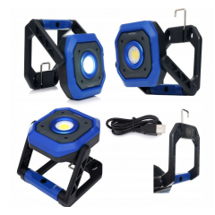 LED darbnīcas lampa 2000 LM 4000 m Ah akumulators USB-C magnēti Kraft&Dele (KD1264)