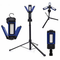 Celtniecības halogēna lampa uz statīva 4000 Lm 4000 Mah, USB Kraft&dele (KD1268)