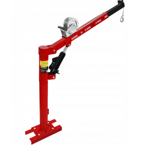 HDS kravas automašīnas celtņa rotācijas pacēlājs ar vinču 450 kg Kraft&dele (KD12687)