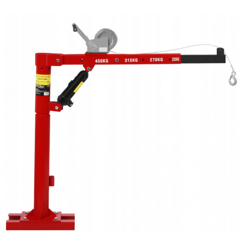 HDS kravas automašīnas celtņa rotācijas pacēlājs ar vinču 450 kg Kraft&dele (KD12687)