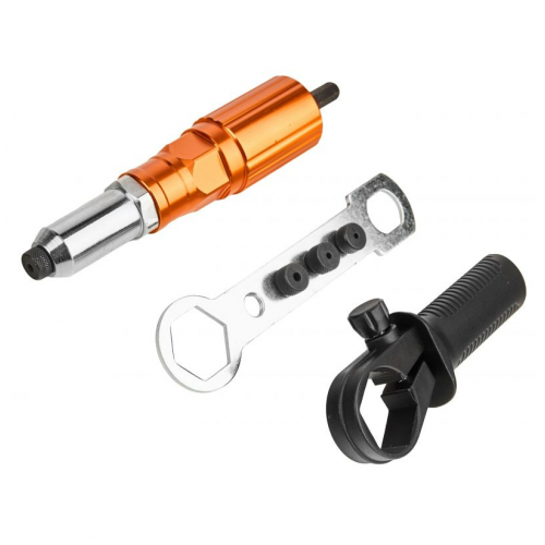 Kniedēšanas adapteris slēptajām kniedēm skrūvgriezim ar rokturi 2,4-4,8 mm no Kraft&dele (KD12700)