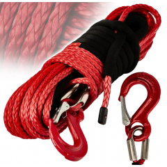 Sintētiskā virve vinčai 8 mm 24 m 6800 kg Kraft&dele (KD1319)