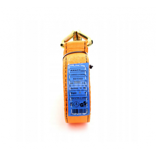 Auto vilkšanas trose - lenta 5T/50mm/6m no Kraft&Dele (KD1321)