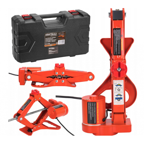 Elektriskais trapeces formas auto domkrāts 12V 3T 120-350mm no Kraft&dele (KD1369)