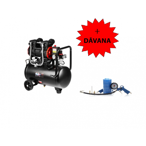 Bezeļļas kompresors 50L,8bar,1500W no Kraft&Dele (KD1386)