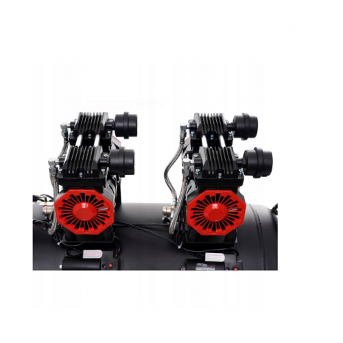 Bezeļļas kompresors 100L,2x- virzuļu ,1500W, no Kraft&Dele (KD1387)