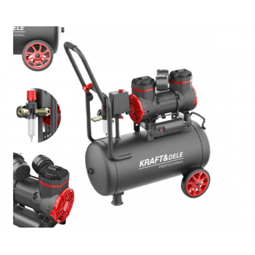 Bezeļļas kompresors 1,3 kW 24L 8 bari 230V Kraft&dele (KD1390)