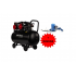 kompresors bez eļļas 100 l/ 1500W + digitāla gaisa pistole Kraft&Dele KD1392