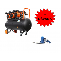 Bez eļļas kompresors 100 l, 8 bar, 230 V, 580 l/min no Kraft&Dele (KD1394) 