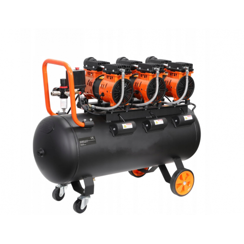 Bez eļļas kompresors 100 l, 8 bar, 230 V, 580 l/min no Kraft&Dele (KD1394) 