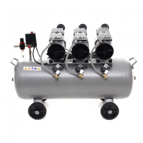 Bezeļļas kompresors 100L,3x- virzuļu ,1500W, no Kraft&Dele (KD1397)