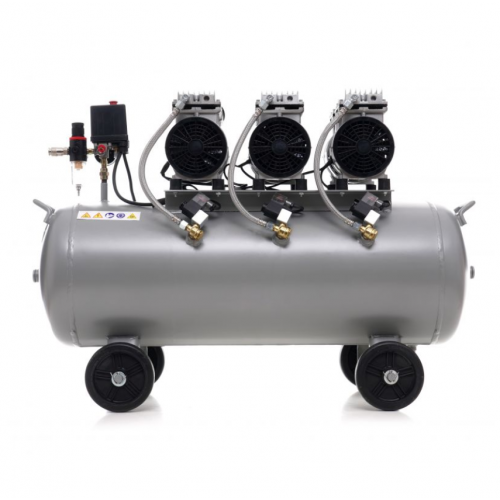 Bezeļļas kompresors 100L,3x- virzuļu ,1500W, no Kraft&Dele (KD1397)