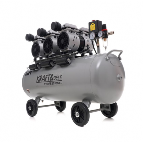 Bezeļļas kompresors 100L,3x- virzuļu ,1500W, no Kraft&Dele (KD1397)