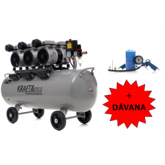 Bezeļļas kompresors 100L,3x- virzuļu ,1500W, no Kraft&Dele (KD1397)