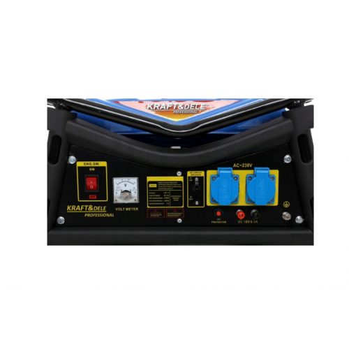Vienfāzes benzīna ģenerators 3000W 12/230V no Kraft&Dele (KD141)