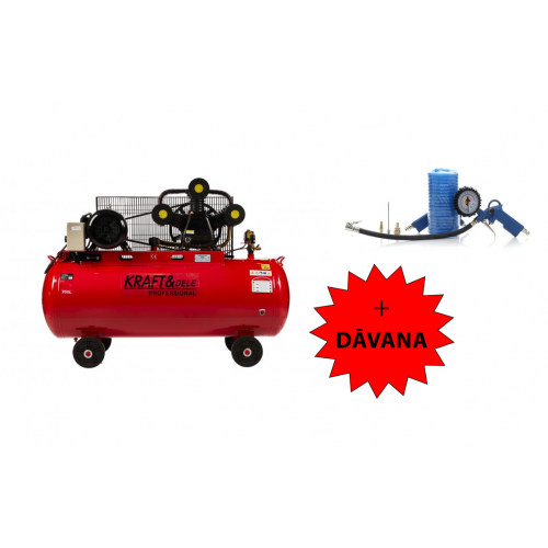 Eļļas kompresors 300l, 3virzuļi,9.6KW no Kraft&Dele (KD1411)