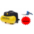 Bezeļļas kompresors 6L 8bar + digitāla gaisa pistole Kraft&Dele (KD1415)