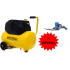 Bezeļļas kompresors 24L 8bar + digitāla gaisa pistole Kraft&Dele (KD1416)